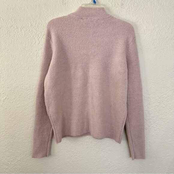 NWT Ted Baker Veolaa Cable Knit Wool Mohair Dusty Pink Sweater 4 US 10 - Picture 6 of 7